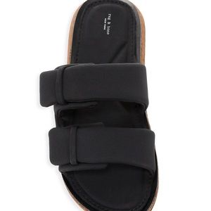 RAG & BONE SCUBA SANDALS WITH CORK BOTTOM SIZE 38 7.5 BLACK